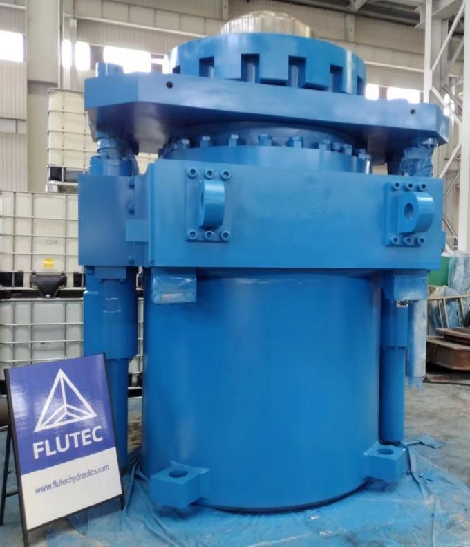 Flatting Press Custom Made Hydraulic Cylinders For Shearing Machine 0