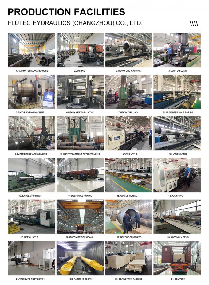 Alloy Steel Custom Hydraulic Cylinders Piston Type For Shearing Machine 2