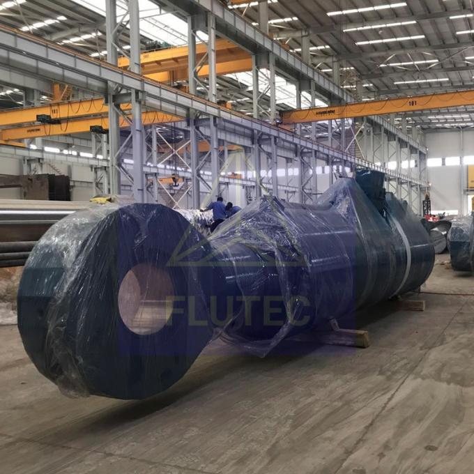 Carbon Steel Custom Made Hydraulic Cylinder Double Acting For Cable Winch 0