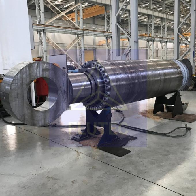 Carbon Steel Custom Made Hydraulic Cylinder Double Acting For Cable Winch 4