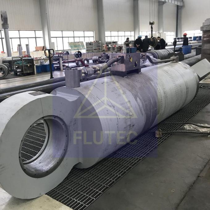 Carbon Steel Custom Made Hydraulic Cylinder Double Acting For Cable Winch 3