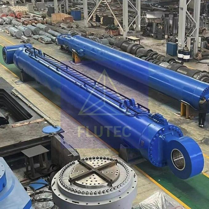 Custom Made Marine Hydraulic Cylinder Piston Type For Piling Barge 0