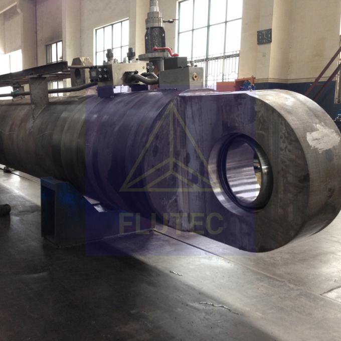 SGS Double Acting Long Stroke Hydraulic Cylinder Marine Carbon Steel Material 1