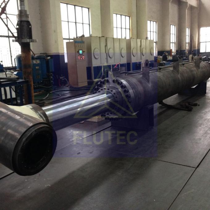 SGS Double Acting Long Stroke Hydraulic Cylinder Marine Carbon Steel Material 2