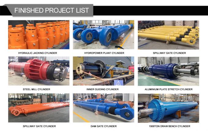100% Pressure Testing Press Hydraulic Cylinder For Shipping Dredger 6