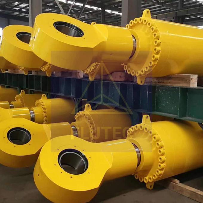 Steel Marine Hydraulic Cylinder Custom Made Long Stroke Hydraulic Press Cylinder 2