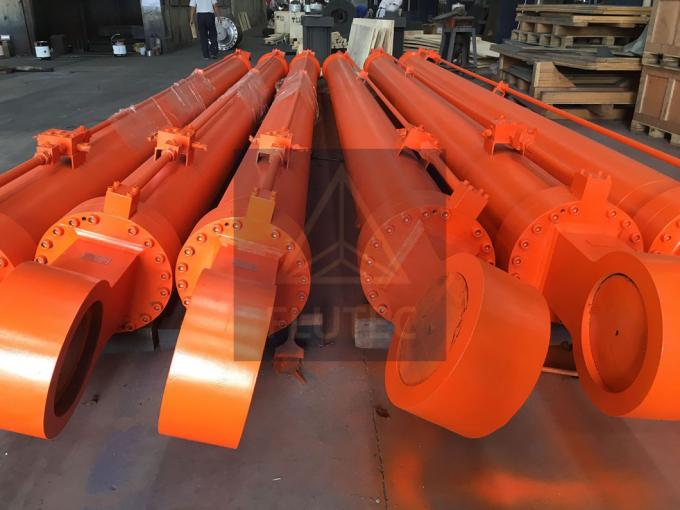 Double Acting Custom Luffing Cylinder For Piling Barge 10