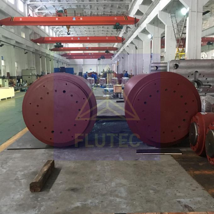 Large Bore Bolted Head Hydraulic Cylinders 400ton Plunger Hydraulic Cylinder 1