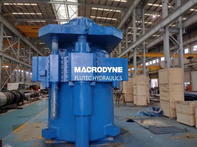 Base Welded Hydraulic Cylinder Double Acting For Plate Flattening Machine 0