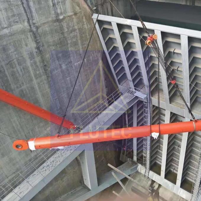 Hydropower Plant Dam Gate Hydraulic Cylinder Carbon Steel Material 0