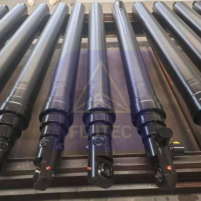 Flutec Long Stroke Telescopic Hydraulic Cylinder For Dump Truck 0