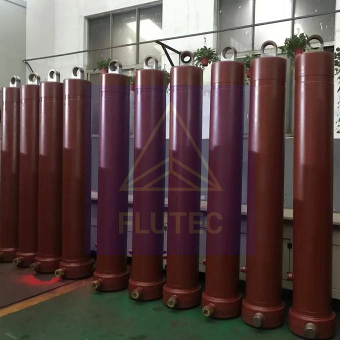 Dump Truck Telescopic Hydraulic Cylinder Custom Made Double Acting 2