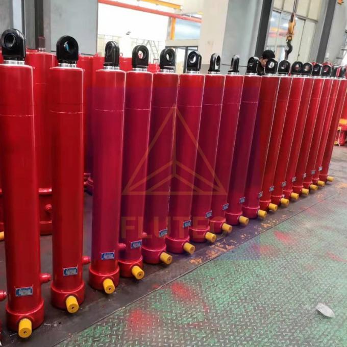 Dump Truck Telescopic Hydraulic Cylinder Custom Made Double Acting 0