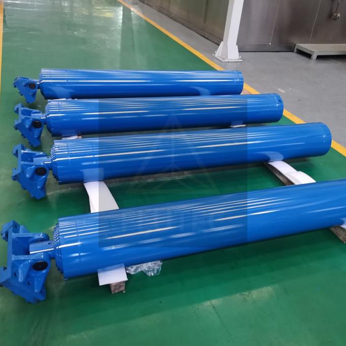 4 Stage Telescopic Hydraulic Cylinder Double Acting For Hydraulic Gantry 0