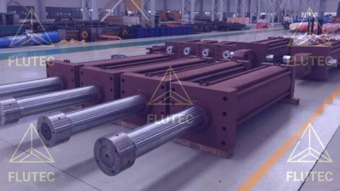 Flutec Telescopic Hydraulic Cylinder Double Acting Oil Cylinder For Mechanical Engineering 0