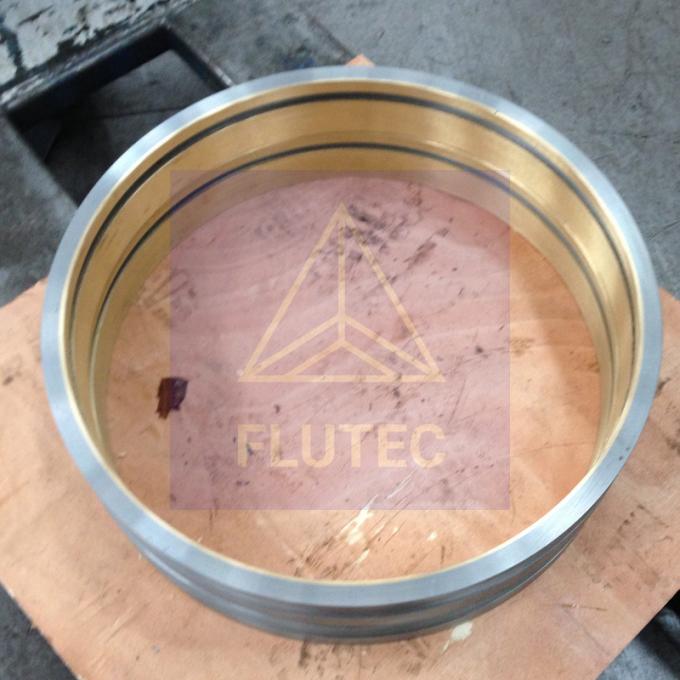CNC Machining Custom Bronze Bushing Polishing  For Hydraulic Press Cylinder 1