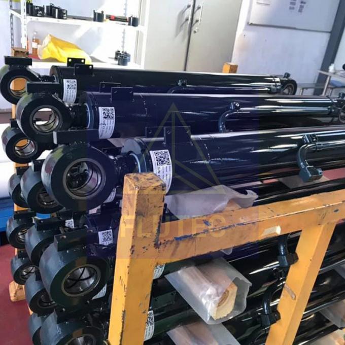 Mobile Equipment Carbon Steel Hydraulic Cylinder Double Acting Piston Type 0
