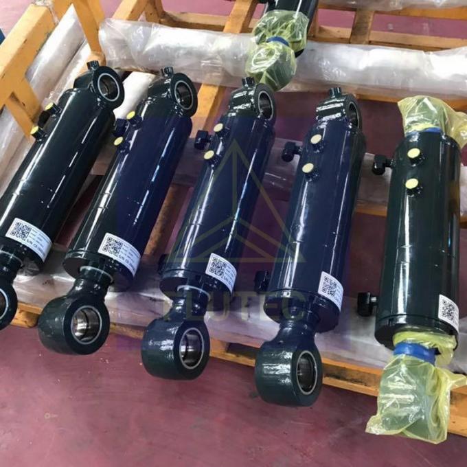 Mobile Equipment Carbon Steel Hydraulic Cylinder Double Acting Piston Type 2