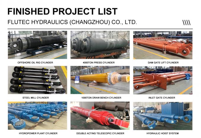Double Acting Hydraulic Cylinder Piston Rod For 5000ton Extrusion Machine 5