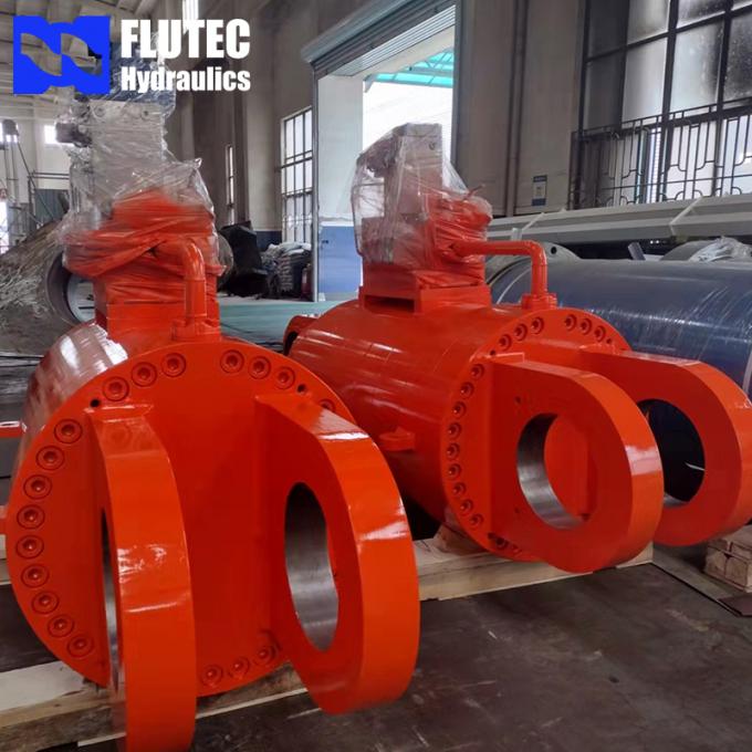 Customized Hydraulic Lift Cylinder With Mainfold For Steel Factory 0
