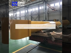 Precision control Customised design Luffing Cylinder For Deck Crane 