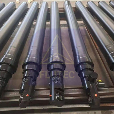 Flutec Long Stroke Telescopic Hydraulic Cylinder For Dump Truck