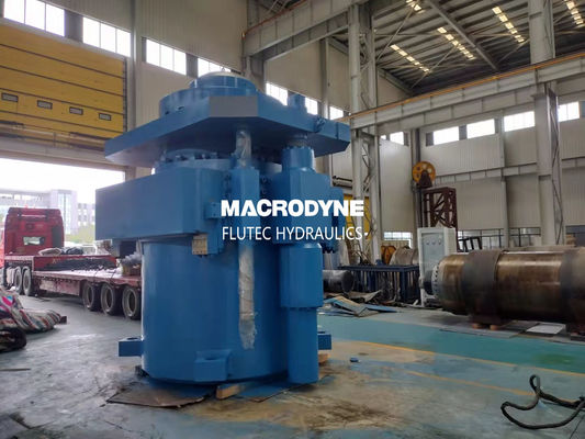 Base Welded Hydraulic Cylinder Double Acting For Plate Flattening Machine