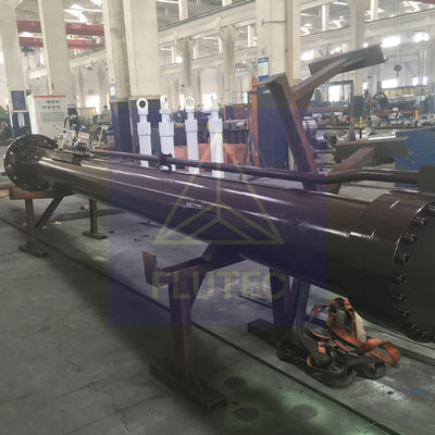 50ton Hydraulic Lifting Cylinder Double Acting Carbon Steel Material