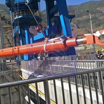 Hydropower Plant Dam Gate Hydraulic Cylinder Carbon Steel Material